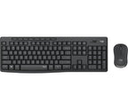 Logitech MK295 Silent keyboard Mouse included Office RF Wireless QWERTZ German Graphite