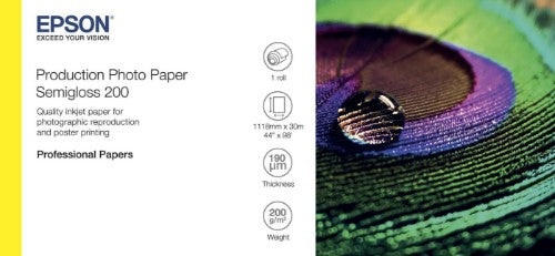 Epson Production Photo Paper Semigloss 200 44" x 30m