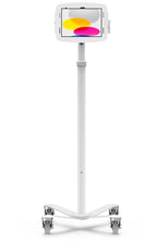 Compulocks iPad 10.2" Space Enclosure Medical Rolling Cart Extended White