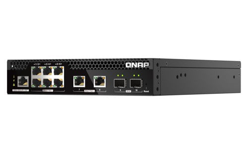 QNAP QSW-M2106PR-2S2T network switch Managed L2 10G Ethernet (100/1000/10000) Power over Ethernet (PoE) 1U Black