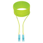 Tripp Lite N820-05M-OM5 100G Duplex Multimode 50/125 OM5 LSZH Fiber Optic Cable (LC/LC), Lime Green, 5 m