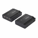 StarTech.com DisplayPort KVM Extender over Fiber Optic, 4K 60Hz, Console Extender Kit, Up to 984ft/300m (Multi-mode) with Pre-installed SFP+ Modules, 3x USB HID - TAA