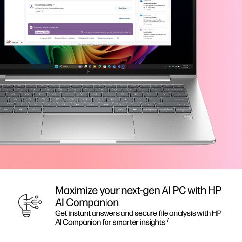 HP EliteBook 6 G1q Next Gen AI PC Wolf Pro Security Edition Copilot+ PC Qualcomm Snapdragon X1P-42-100 Laptop 35.6 cm (14") WUXGA 32 GB LPDDR5x-SDRAM 1 TB SSD Wi-Fi 7 (802.11be) Windows 11 Pro Silver