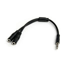 StarTech.com Headset adapter for headsets with separate headphone / microphone plugs - 3.5mm 4 position to 3 position and 2 position 3.5mm M/F