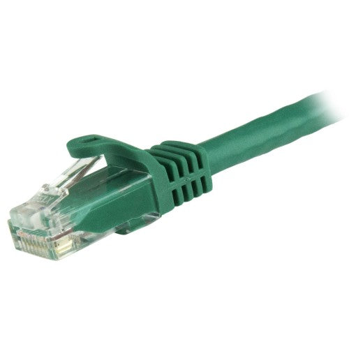 StarTech.com 15m CAT6 Ethernet Cable - Green CAT 6 Gigabit Ethernet Wire -250MHz 100W PoE RJ45 UTP Network/Patch Cord Snagless w/Strain Relief Individually Tested