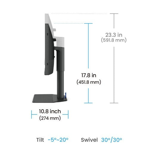 BenQ SW242Q computer monitor 61.2 cm (24.1") 2560 x 1600 pixels WQXGA LED Black