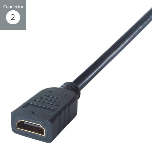 connektgear 3m HDMI V2.0 4K UHD Extension Cable - Male to Female Gold Connectors