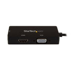 StarTech.com USB-C Multiport Video Adapter - 3-in-1 - 4K 30Hz - Black