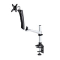 StarTech.com Desk Mount Monitor Arm For 27in 16:9 or 30in 21:9 Ultrawide Screens, VESA 75x75/100x100, Tool-Less Mechanical Spring Arm, C-Clamp/Grommet, TAA