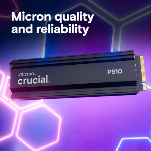 Crucial CT1000P510SSD5 internal solid state drive 1 TB M.2 PCI Express 5.0 NVMe TLC