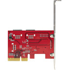 StarTech.com SATA PCIe Card - 6 Port PCIe SATA Expansion Card - 6Gbps - Low/Full Profile - Stacked SATA Connectors - ASM1166 Non-Raid - PCI Express to SATA Converter - TAA