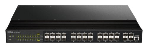 D-Link Industrial Layer 2+ Gigabit Managed Switch with 24 SFP Ports & 4 Port 10G SFP+