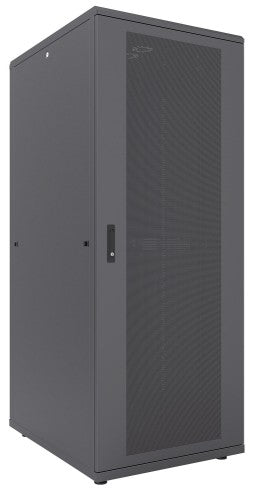 Intellinet 19" Server Cabinet - Free Standing, 42U, 800x1200mm (width x depth), Black, Flatpack, Max 1500kg, Multi-Point Door Lock, One Lock Per Side Panel, Usable Depth 123 to 973mm, IP20 rated, Rack, Steel