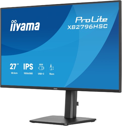 iiyama ProLite XB2796HSC-B1 computer monitor 68.6 cm (27") 1920 x 1080 pixels Full HD LED Black
