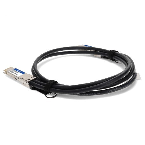 AddOn Networks QDD-400-CU0-5M-AO InfiniBand/fibre optic cable 0.5 m QSFP-DD DAC Black