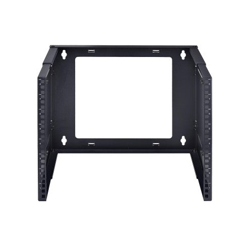 StarTech.com 2-Post 8U Wall Mounted Rack, Adjustable Depth up to 16in (40cm), Bracket for 19-inch Server/Data/Networking Equipment, Open Frame, Max 88lb (40kg)