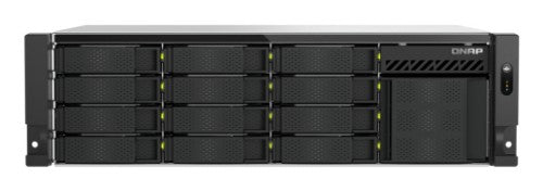 QNAP TS-h1655XeU-RP - NAS server - 12 bays - rack-mountable - SATA 6Gb/s - RAID 0, 1, 5, 6, 10, 50, 60, JBOD - RAM 8 GB - Gigabit Ethernet / 2.5 Gigabit Ethernet / 5 Gigabit Ethernet / 10 Gigabit Ethernet - iSCSI support - 3U