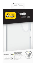 OtterBox React Series + Glass for Samsung Galaxy A16 5G/A16, Transparent