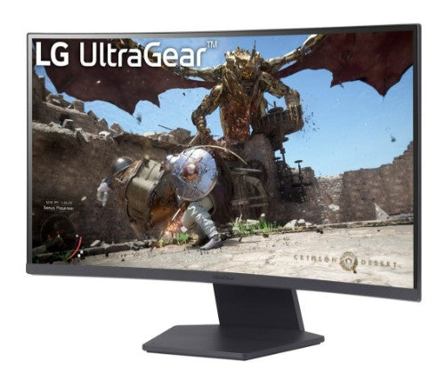 LG LG UltraGear 27GS60QC-B - LED monitor - gaming - curved - 27" - 2560 x 1440 QHD @ 180 Hz - VA - 300 cd/m? - 3000:1 - HDR10 - 1 ms - 2xHDMI, DisplayPort - purple, dark grey