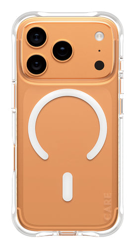 PanzerGlass CARE by ® Fashionable Case Samba Transparent w. White MagSafe iPhone 17 Pro