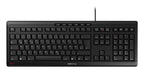CHERRY STREAM keyboard Office USB QWERTZ German Black