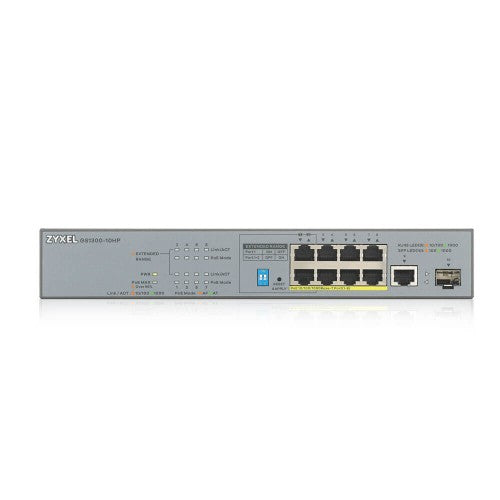 Zyxel GS1300-10HP Unmanaged Gigabit Ethernet (10/100/1000) Power over Ethernet (PoE) Grey