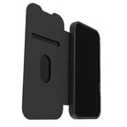 OtterBox React Folio MagSafe Series for Apple iPhone 17, Black Crystal, transparent/black