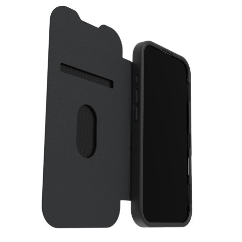 OtterBox React Folio MagSafe Series for Apple iPhone 17, Black Crystal, transparent/black