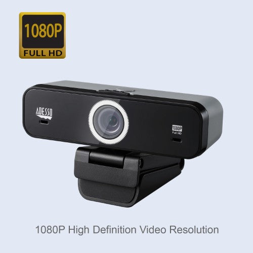 Adesso CyberTrack K1 webcam 2.1 MP 1920 x 1080 pixels USB 2.0 Black