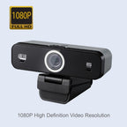 Adesso CyberTrack K1 webcam 2.1 MP 1920 x 1080 pixels USB 2.0 Black