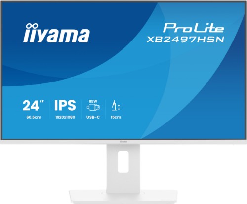 iiyama ProLite XB2497HSN-W1 computer monitor 60.5 cm (23.8") 1920 x 1080 pixels Full HD LED White