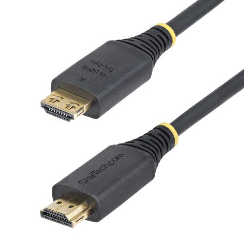 StarTech.com 2m (6ft) High Speed HDMI Cable with Gripping Connectors, 4K 60Hz/1440p 144Hz, HDR10/HDCP 2.2/ARC, 18Gbps, UHD HDMI Cord for TV/Monitor/Display, TPE Jacket