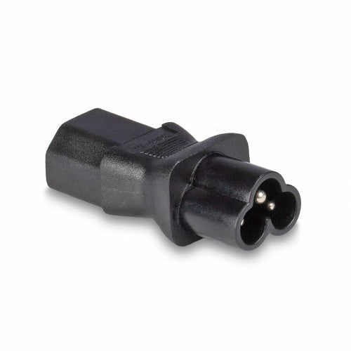 Lindy IEC C6 Cloverleaf Socket To IEC C13 3 Pin Plug Adapter