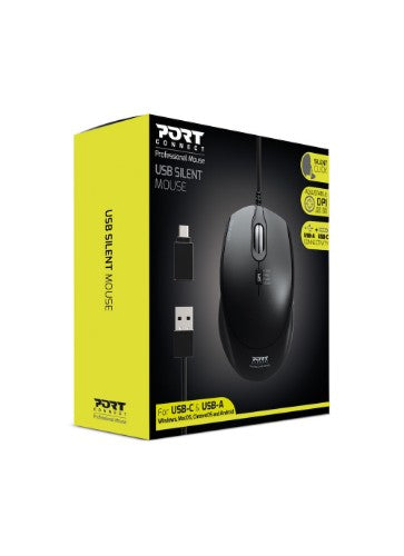 Port Designs 900711 mouse Right-hand USB Type-A Optical 3200 DPI
