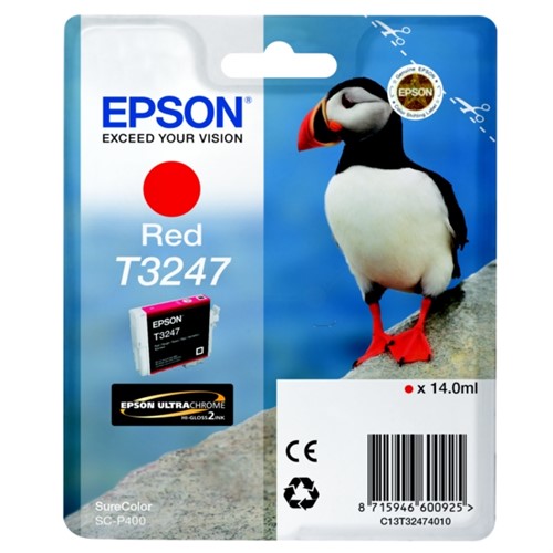 Epson C13T32474010/T3247 Ink cartridge red, 980 pages 14ml for Epson SC-P 400