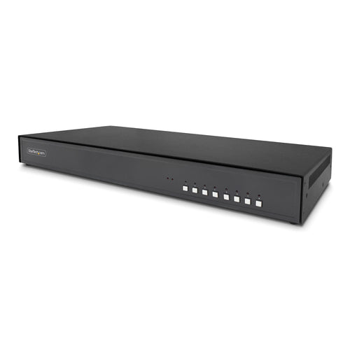 StarTech.com Secure 8-Port KVM Switch, DisplayPort, 4K 30Hz, NIAP 4.0 Desktop KVM, Metal Housing, Made in the USA