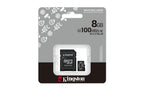 Kingston Technology 8GB microSDHC Industrial C10 A1 pSLC Card + SD Adapter