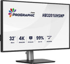 iiyama ProGraphic HB3201UHSNP-B1 computer monitor 80 cm (31.5") 3840 x 2160 pixels 4K Ultra HD Black