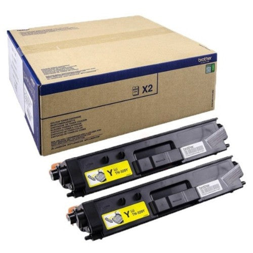 Brother TN-329YTWIN Toner-kit yellow extra High-Capacity twin pack, 2x6K pages ISO/IEC 19798 Pack=2 for Brother DCP-L 8450