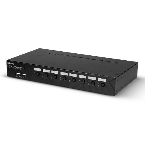 Lindy 8 Port DisplayPort 1.2, USB 2.0 and Audio KVM Switch