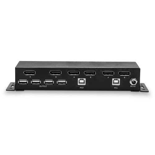 Lindy 2 Port Dual Head DisplayPort 1.2 KVM Switch