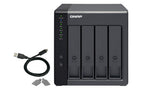 QNAP TR-004 storage drive enclosure HDD/SSD enclosure Black 2.5/3.5"