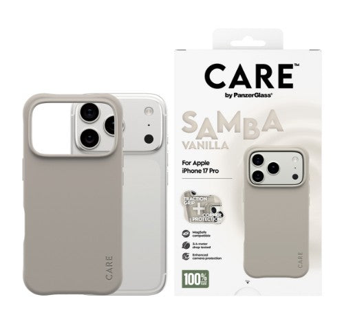 PanzerGlass CARE by ® Fashionable Case Samba Vanilla w. MagSafe iPhone 17 Pro