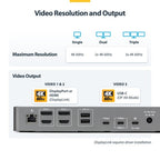 StarTech.com Triple-Monitor USB-C Docking Station, 140W Laptop Charging Dock for MacBook Pro and Windows, 4K 60Hz HDMI or DisplayPort, TAA
