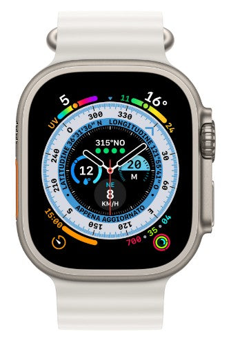 Apple Watch Ultra OLED 49 mm Digital 410 x 502 pixels Touchscreen 4G Titanium Wi-Fi GPS (satellite)