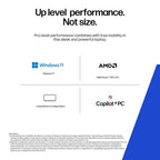 HP ZBook 8 G1ak 14 inch Mobile Workstation PC Wolf Pro Security Edition - Data Science Copilot+ PC AMD Ryzen AI 7 PRO 35.6 cm (14") WQXGA 32 GB DDR5-SDRAM Wi-Fi 7 (802.11be) Windows 11 Pro AI Workstation, AI PC Silver