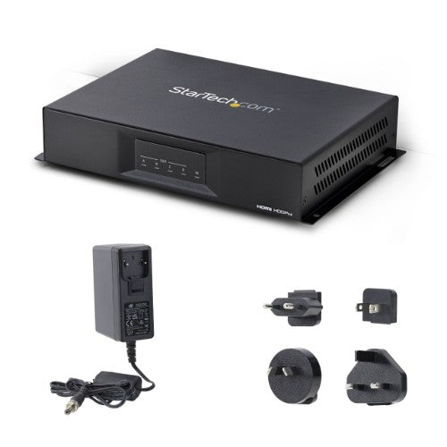 StarTech.com 2x2 HDMI Video Wall Controller - 4K 60Hz HDMI 2.0 Video Input to 4x 1080p Output - Video Wall Processor for Multi Screen Display - Video Wall Splitter - RS232/Ethernet Control - TAA