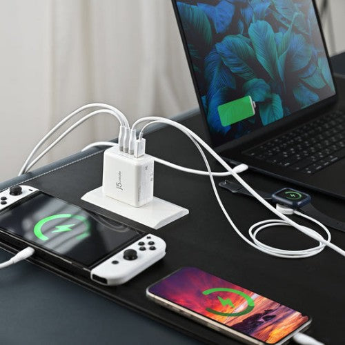 j5create JUP4370 70W GaN USB-C® 4-Port Charger