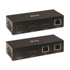 Tripp Lite B127A-111-BHTH HDMI over Cat6 Extender Kit, Transmitter and Receiver with Repeater, 4K 60Hz, 4:4:4, IR, HDR, PoC, 230 ft., TAA