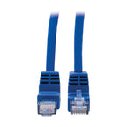 Tripp Lite N204-001-BL-UD Up/Down-Angle Cat6 Gigabit Molded UTP Ethernet Cable (RJ45 Up-Angle M to RJ45 Down-Angle M), Blue, 1 ft. (0.31 m)